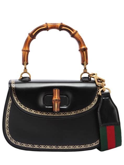 gucci black bamboo handle bag|where to buy gucci bamboo bag.